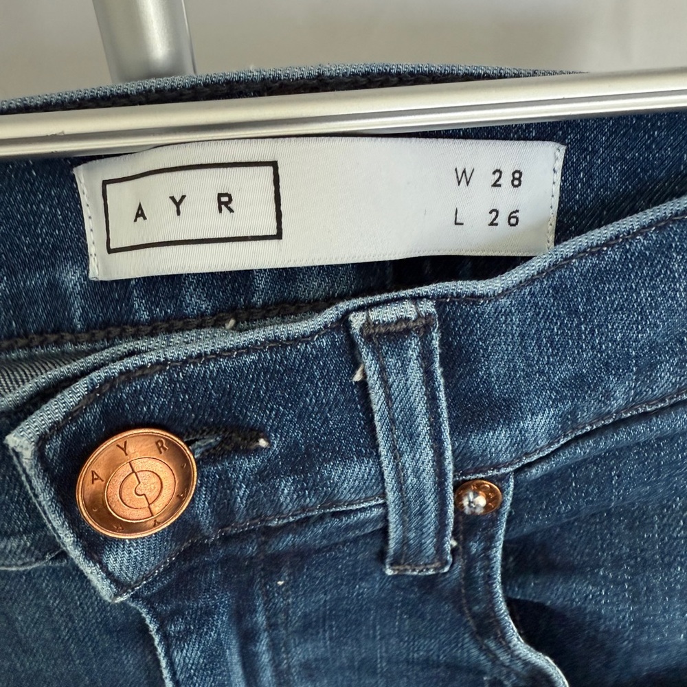 AYR Blue Skinny Jeans Classic Denim - Picture 3 of 5